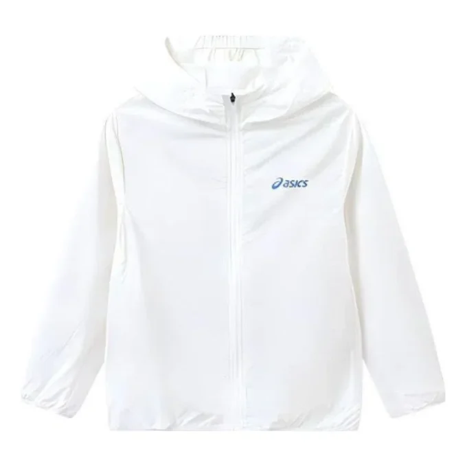 Logo-Jacke „White Blue“