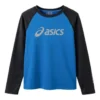 Logo-Langarm-T-Shirt „Blue“