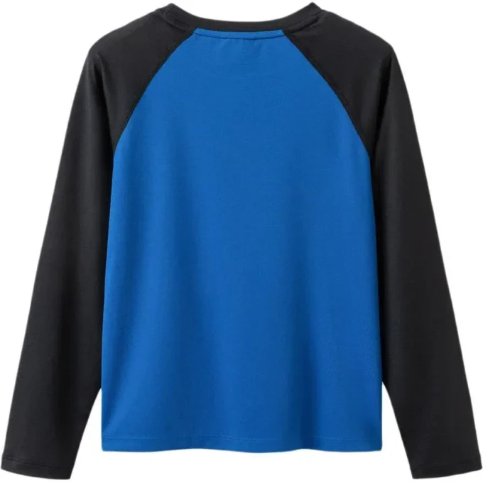Logo-Langarm-T-Shirt „Blue“