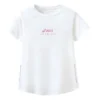 Logo-T-Shirt „Weiß Rosa Grau“