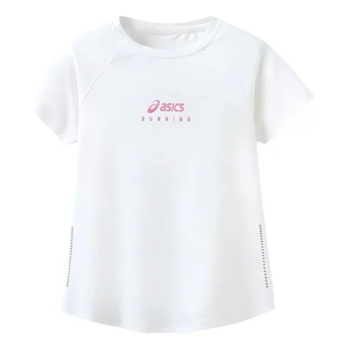 Logo-T-Shirt „Weiß Rosa Grau“