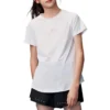 Logo-T-Shirt „Weiß Rosa Grau“