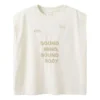 Logo Vest „White Beige“