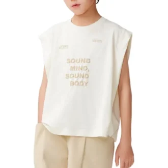 Logo Vest „White Beige“