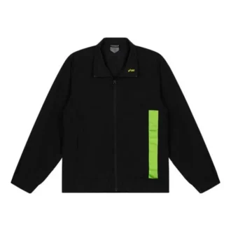 Lässige Trainingsjacke mit Reverskragen „Schwarz“