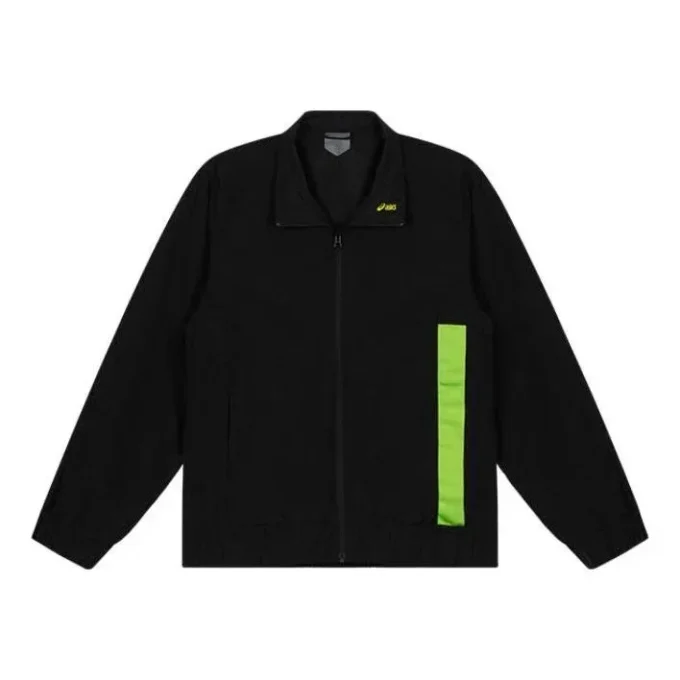 Lässige Trainingsjacke mit Reverskragen „Schwarz“