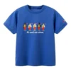Lässiges bedrucktes T-Shirt „Blue“