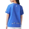 Lässiges bedrucktes T-Shirt „Blue“
