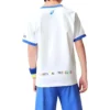 Lässiges bedrucktes T-Shirt „White Blue“