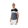 Match Kurzarm-T-Shirt „Grey White Black“
