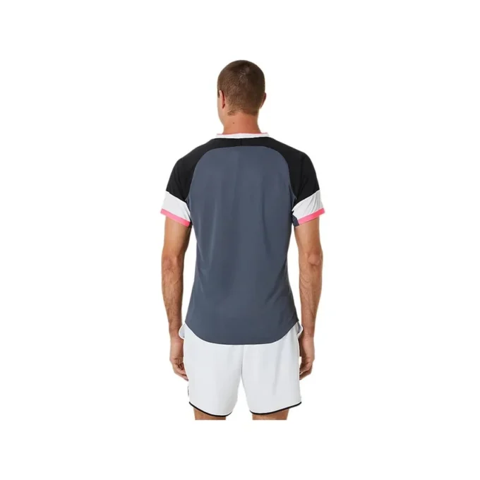 Match Kurzarm-T-Shirt „Grey White Black“