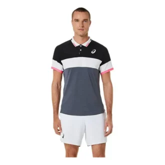 Match Polohemd „Performance Black Carrier Grey“