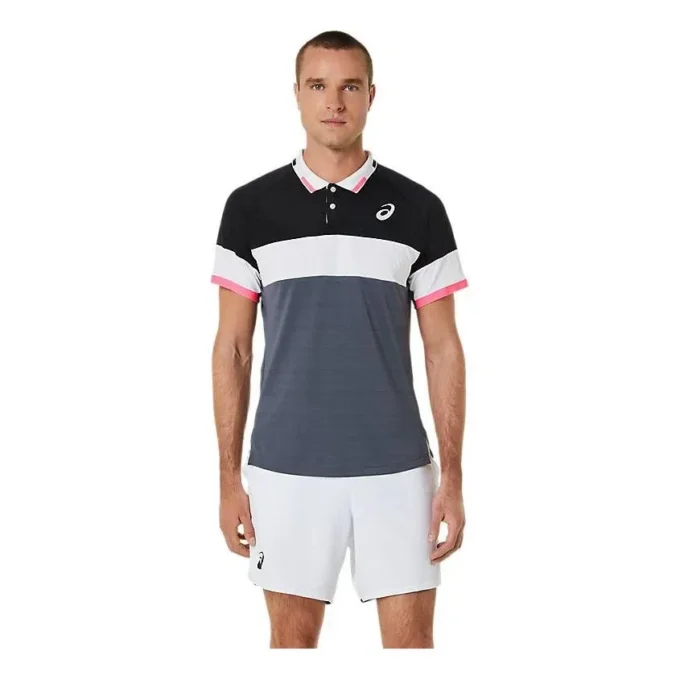 Match Polohemd „Performance Black Carrier Grey“
