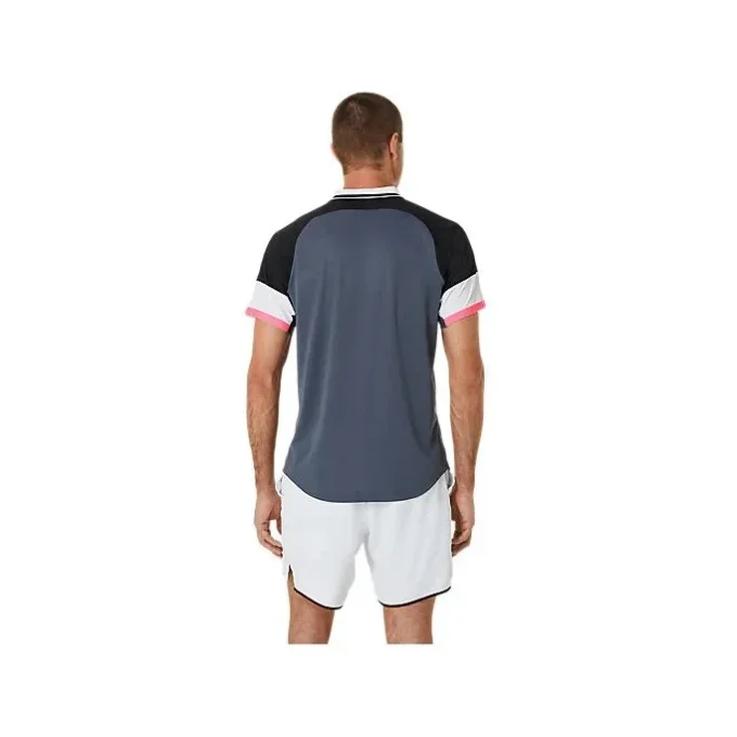 Match Polohemd „Performance Black Carrier Grey“