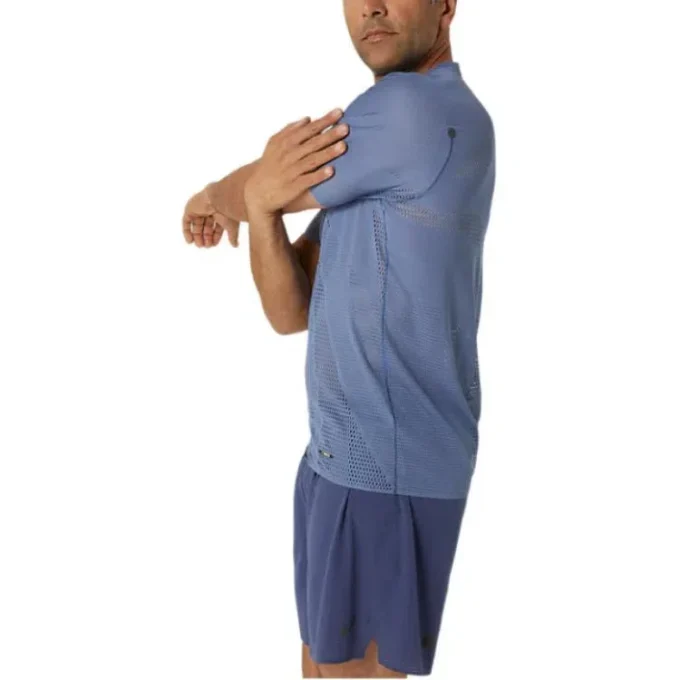 Metarun Lauf-T-Shirt „Denim Blue“