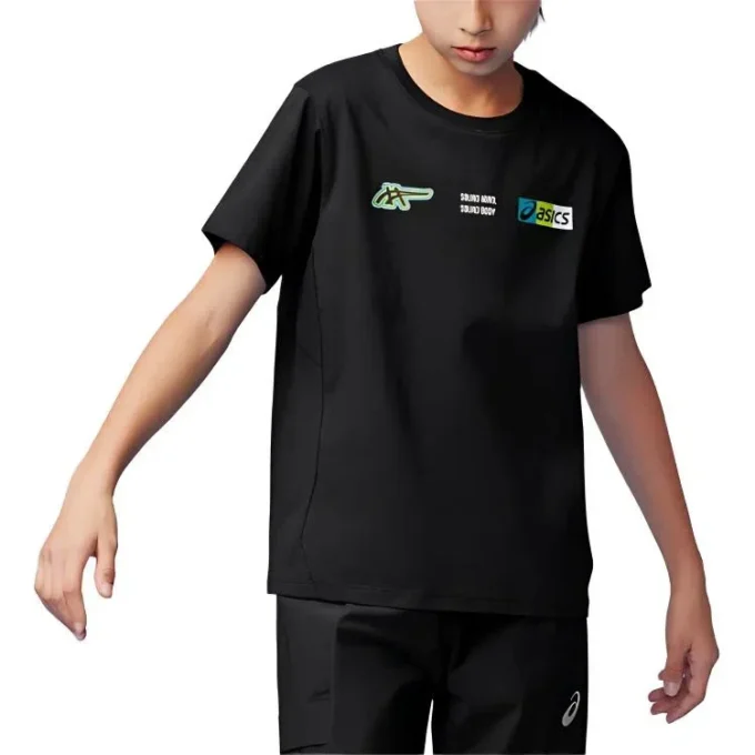Multi-Logo-T-Shirt „Schwarz“