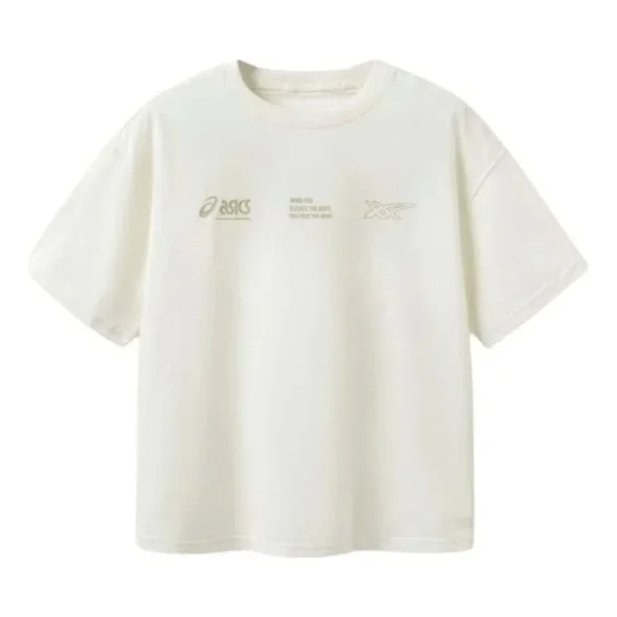 Multi-Logo-T-Shirt „White Beige“