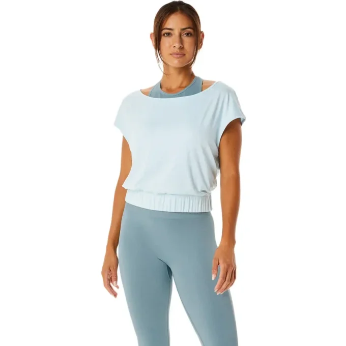 Nagino Flex Kurzarm-Oberteil „Blue“