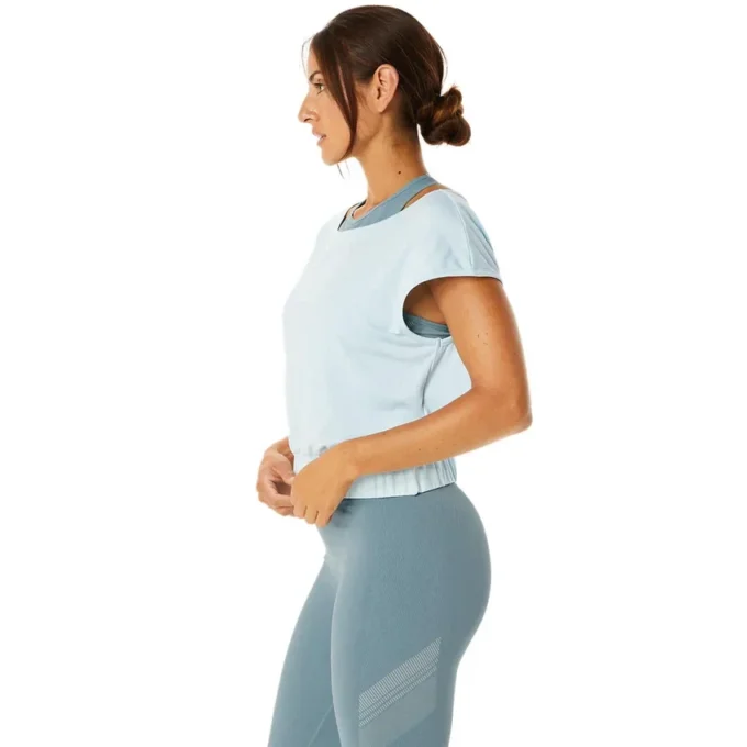 Nagino Flex Kurzarm-Oberteil „Blue“