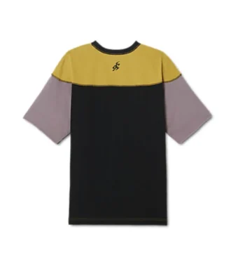 Novalis Bixance Kurzarm-Oberteil „Medallion Yellow Obsidian Black“