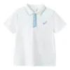 Polo-T-Shirt „White Blue“