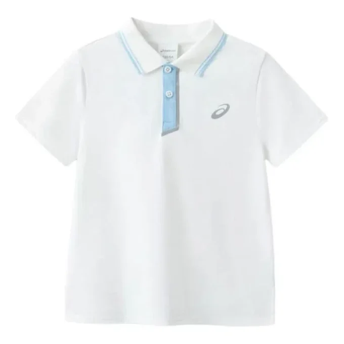 Polo-T-Shirt „White Blue“