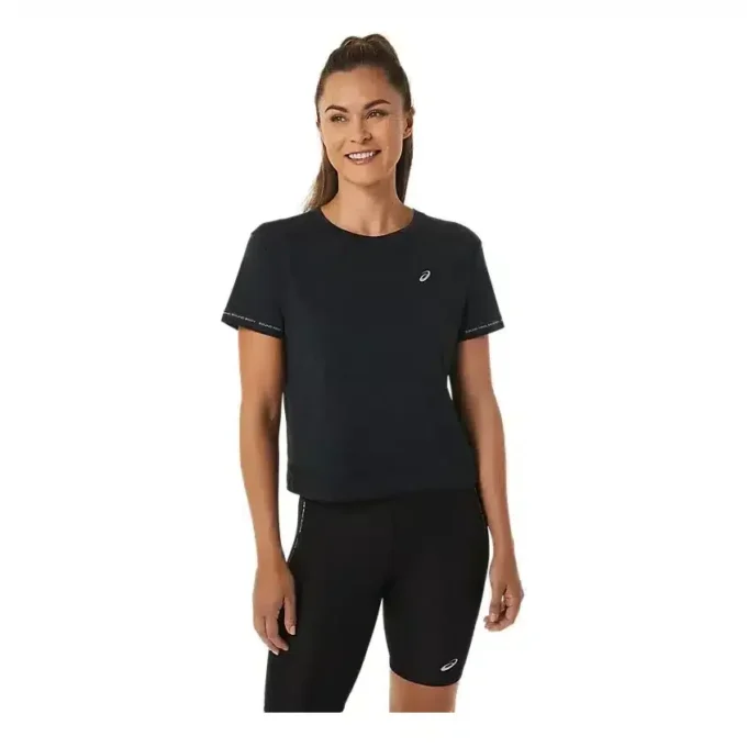 Race Crop Top „Performance Black Charcoal Grey“