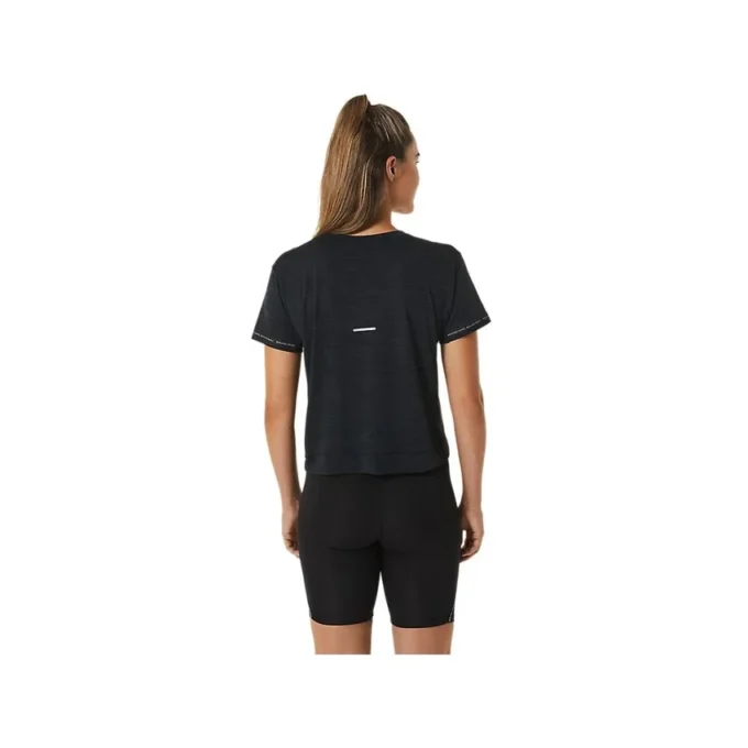 Race Crop Top „Performance Black Charcoal Grey“
