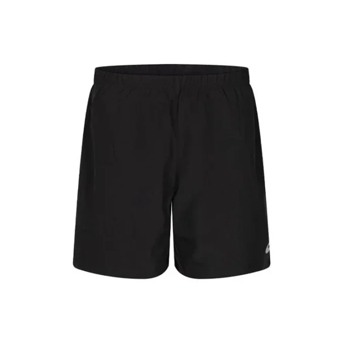Shorts mit Logo und Reißverschlusstasche hinten „Schwarz“