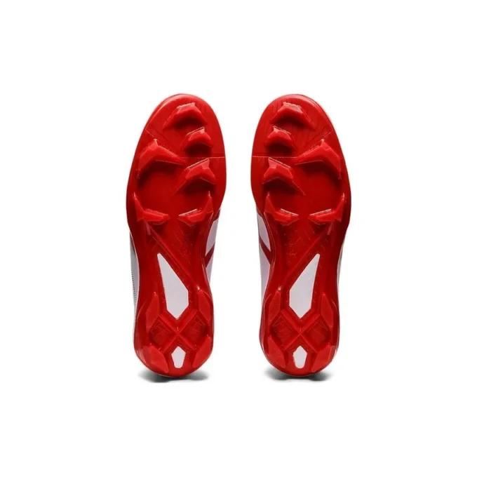 Star Shine III Baseball Point Spike Schuhe „Weiß Rot“