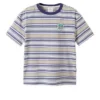 Streifen-T-Shirt „Beige Blue“
