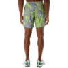 Suminigashi-Motiv-Print 7IN-Shorts „Grey Green“