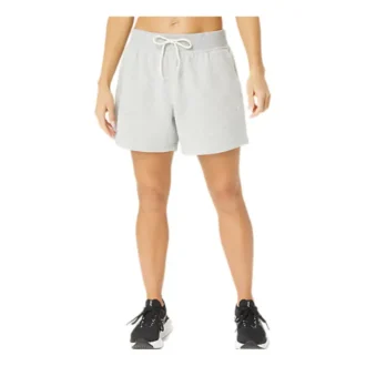 Sunday Sana Fleece-Shorts „Hellgrau meliert“