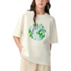 T-Shirt mit Earth-Theme-Logo „Weiß“