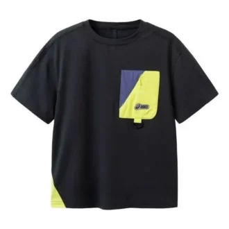 T-Shirt mit Logo-Aufnäher „Black“