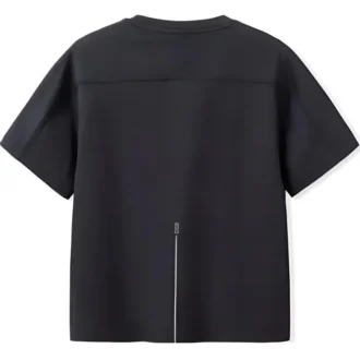 T-Shirt mit Logo-Aufnäher „Black“