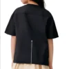T-Shirt mit Logo-Aufnäher „Black“