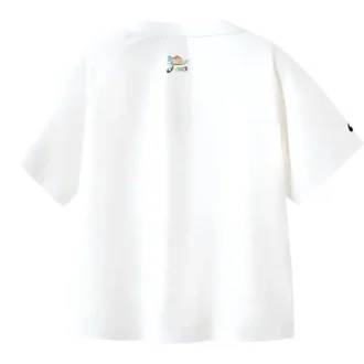 T-Shirt mit Logo-Print „White Blue“