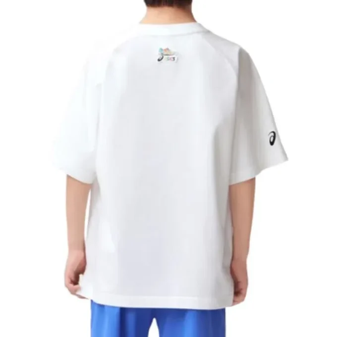 T-Shirt mit Logo-Print „White Blue“