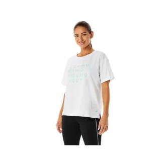 Training Core Relaxed Graphic T-Shirt „Weiß“