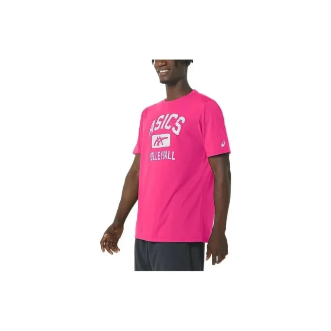 Volleyball-T-Shirt mit Grafik „Hot Pink“