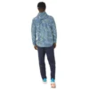 Wasserabweisende Jacke mit grafischem Webmuster „Blue Green“