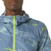 Wasserabweisende Jacke mit grafischem Webmuster „Blue Green“