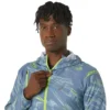 Wasserabweisende Jacke mit grafischem Webmuster „Blue Green“